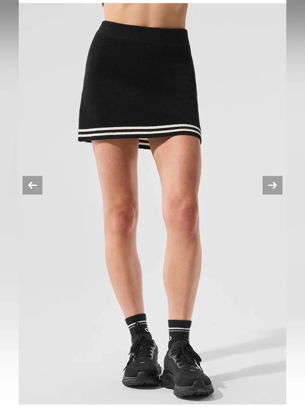 ALO Yoga Tennis Club Sweater Knit Skirt